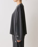 MAROON LOUNGE TOP (charcoal gray)