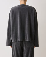 MAROON LOUNGE TOP (charcoal gray)