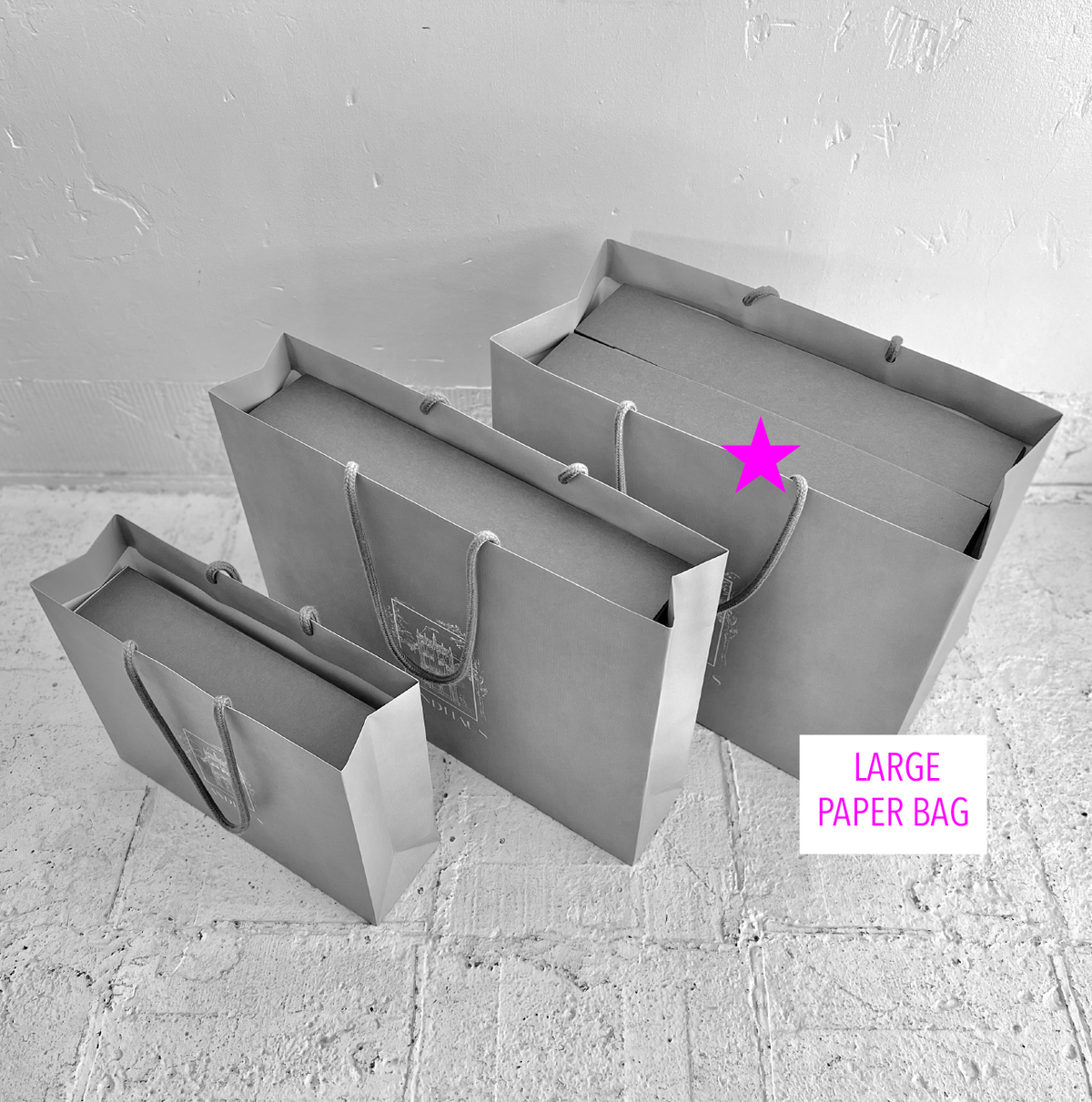 PAPER BAGとPAPER ３個 ペーパーバッグ 3枚 ロゴ【公式】≪1個からお届け≫Can☆Do